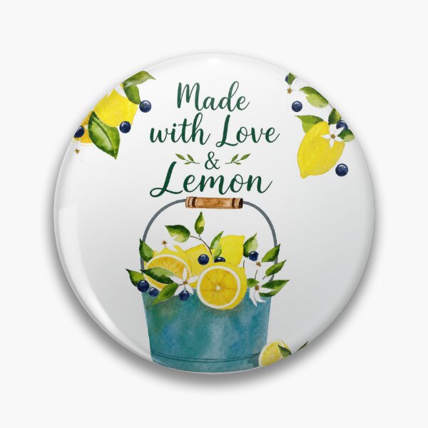 Item preview, Made with Love & Lemon Watercolor Kitchen Art designed and sold by DIY by Daphne Co..