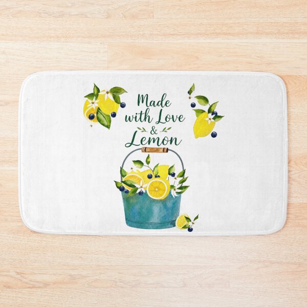 Item preview, Made with Love & Lemon Watercolor Kitchen Art designed and sold by DIY by Daphne Co..