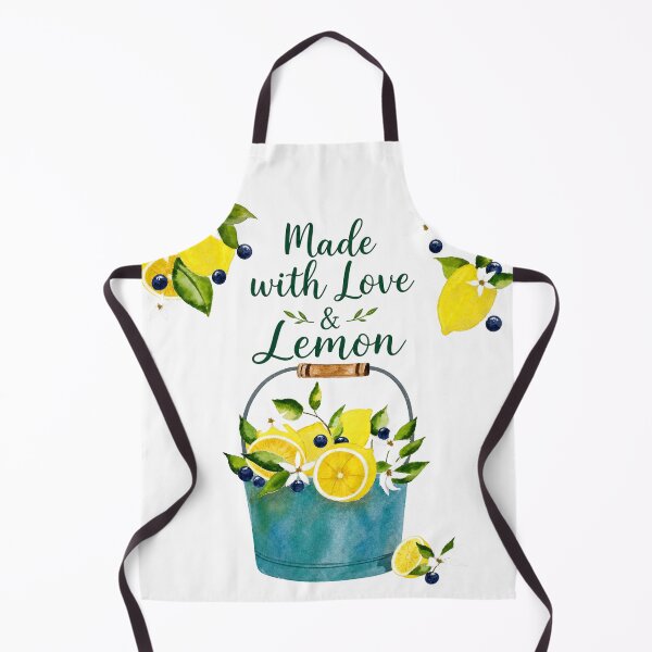 Item preview, Made with Love & Lemon Watercolor Kitchen Art designed and sold by DIY by Daphne Co..