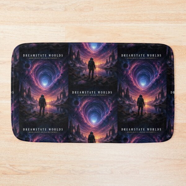 Item preview, Dreamstate Worlds Reality Unfolds Differently Space Poster designed and sold by ArtComixHaven.
