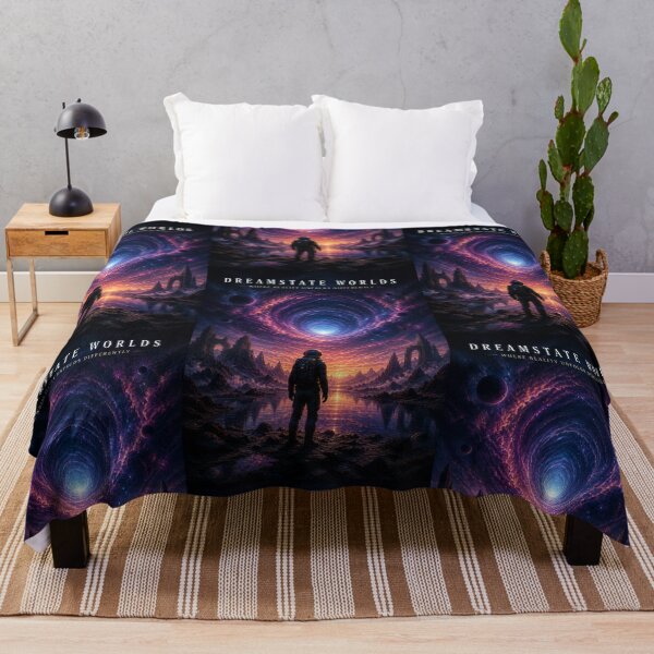Item preview, Dreamstate Worlds Reality Unfolds Differently Space Poster designed and sold by ArtComixHaven.