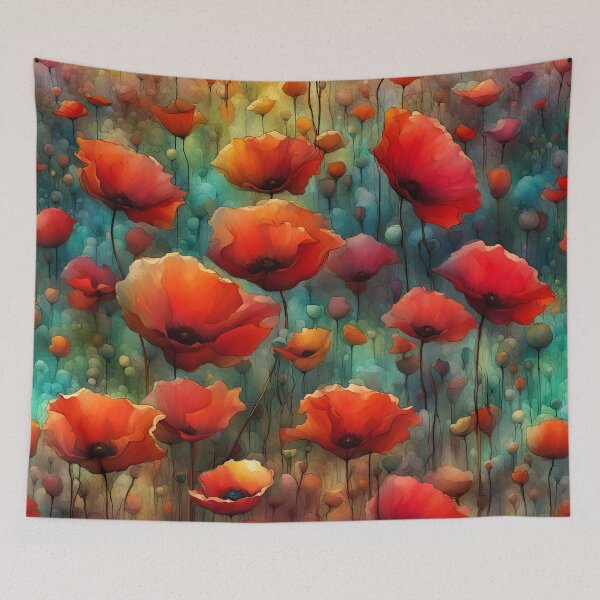 Item preview, Expressionist Poppy Garden designed and sold by Glimmersmith.