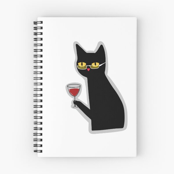 Item preview, Cat drinking wine designed and sold by BC Designs.