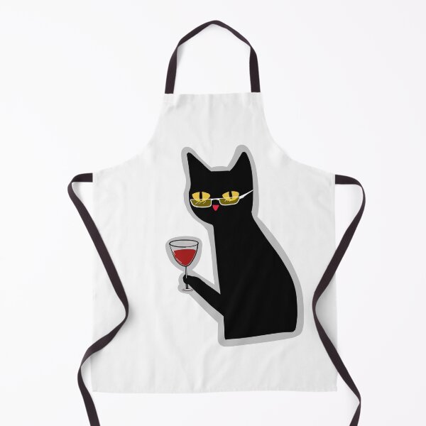 Item preview, Cat drinking wine designed and sold by BC Designs.