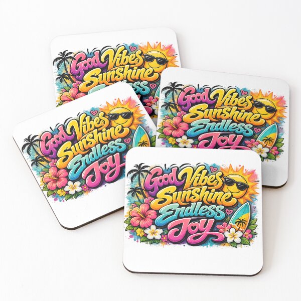 Item preview, Graffiti Summer Design – Good Vibes, Sunshine & Endless Joy – Colorful Flowers, Sun & Positive Vibes designed and sold by Gletschie.