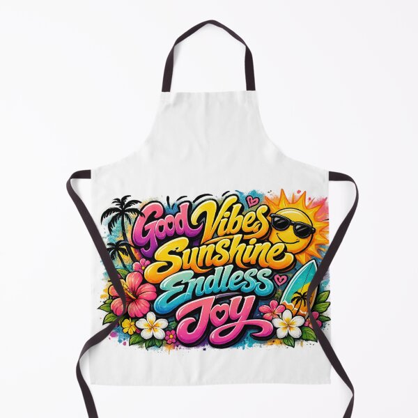 Item preview, Graffiti Summer Design – Good Vibes, Sunshine & Endless Joy – Colorful Flowers, Sun & Positive Vibes designed and sold by Gletschie.