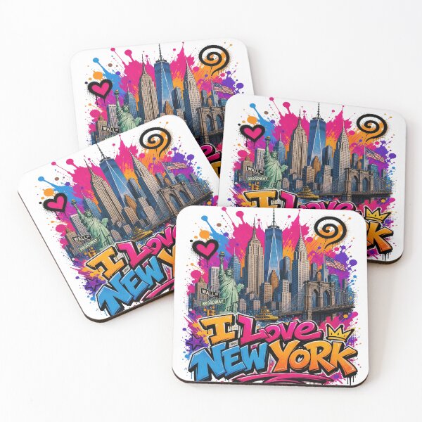 Item preview, New York Skyline – Graffiti Style T-Shirt Design - NYC Travel Street Art designed and sold by Earth Celebration Designs.