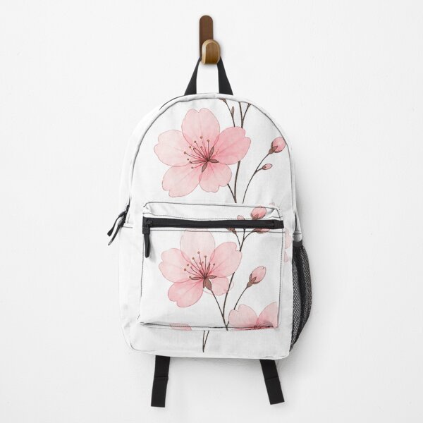 Item preview, Soft Pink Sakura Blossom Art | Elegant Cherry Blossom Botanical Illustration designed and sold by Joyfulfabric.