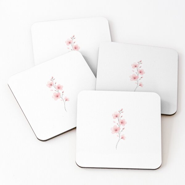 Item preview, Soft Pink Sakura Blossom Art | Elegant Cherry Blossom Botanical Illustration designed and sold by Joyfulfabric.