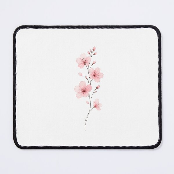 Item preview, Soft Pink Sakura Blossom Art | Elegant Cherry Blossom Botanical Illustration designed and sold by Joyfulfabric.