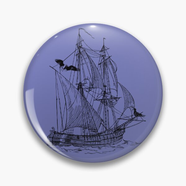 Artikelvorschau, Pirate Ship Adventure - Vintage Sailing Vessel, Treasure Hunter Nautical Art. entworfen und verkauft von LunaPrintCo.