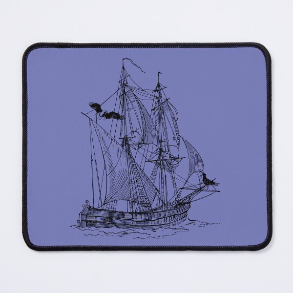 Item preview, Pirate Ship Adventure - Vintage Sailing Vessel, Treasure Hunter Nautical Art. designed and sold by LunaPrintCo.