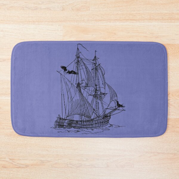 Artikelvorschau, Pirate Ship Adventure - Vintage Sailing Vessel, Treasure Hunter Nautical Art. entworfen und verkauft von LunaPrintCo.
