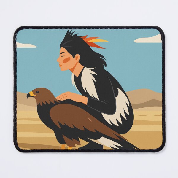 Item preview, Spirit Rider Eagle Desert Illustration designed and sold by Creative_Canvas.