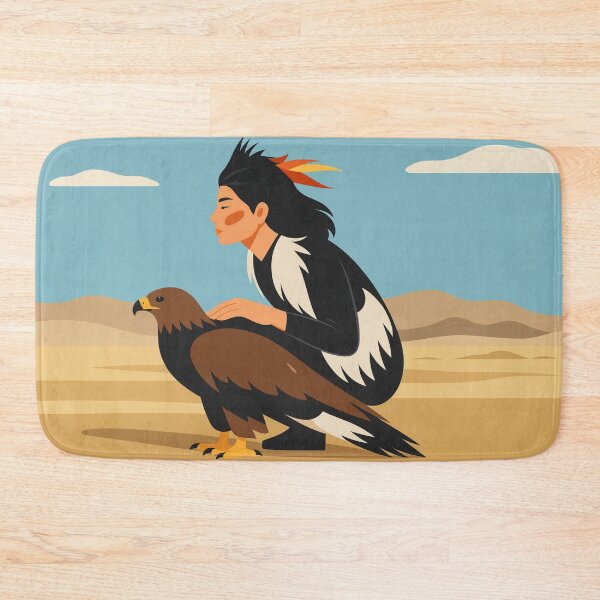 Item preview, Spirit Rider Eagle Desert Illustration designed and sold by Creative_Canvas.