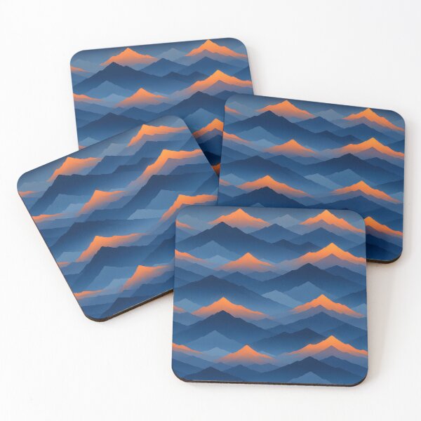 Item preview,  Geometric Mountain Sunset Pattern designed and sold by aleano2026.