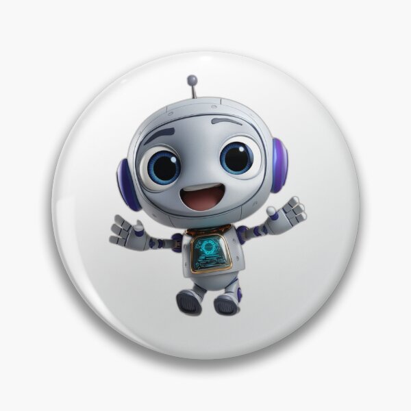 Item preview, Geary Bot™ Jumping for Joy — Happy Cute Robot designed and sold by Gearybot.