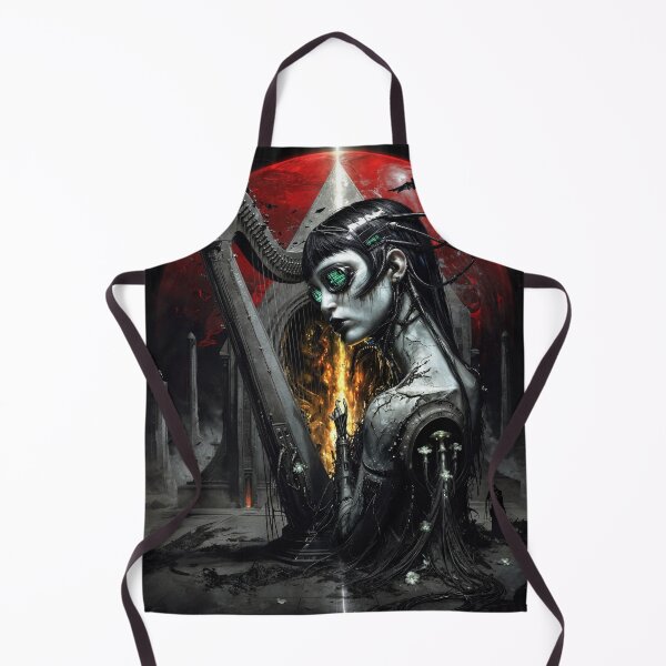 Item preview, The Red Planet: Cybernetic Harpist designed and sold by Insomnia Art Designs.