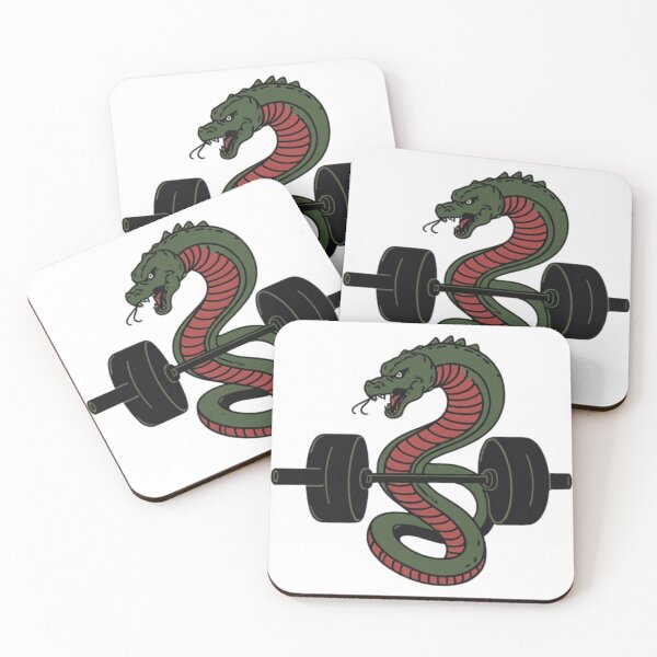 Item preview, Cobra Gym Motivation - Hardcore Bodybuilding Snake Weightlifting Art designed and sold by Pochininki.