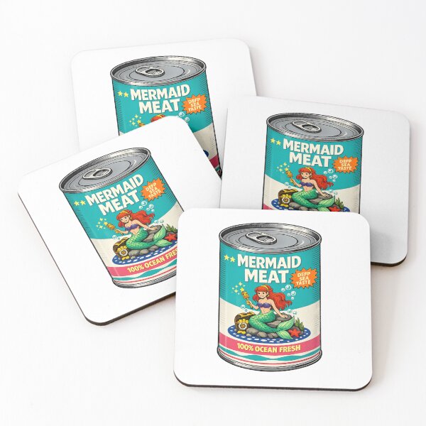 Item preview, Can of Mermaid Pop Art meat, ready to eat. designed and sold by Gunnar Hermansen.