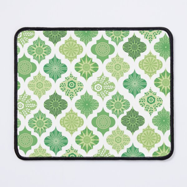 Item preview, Green Morocco Moroccan pattern repeat pattern designed and sold by findlost.