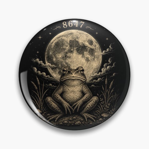 Item preview, 8647 Vintage Moon Frog Anti-Trump designed and sold by will freed18.