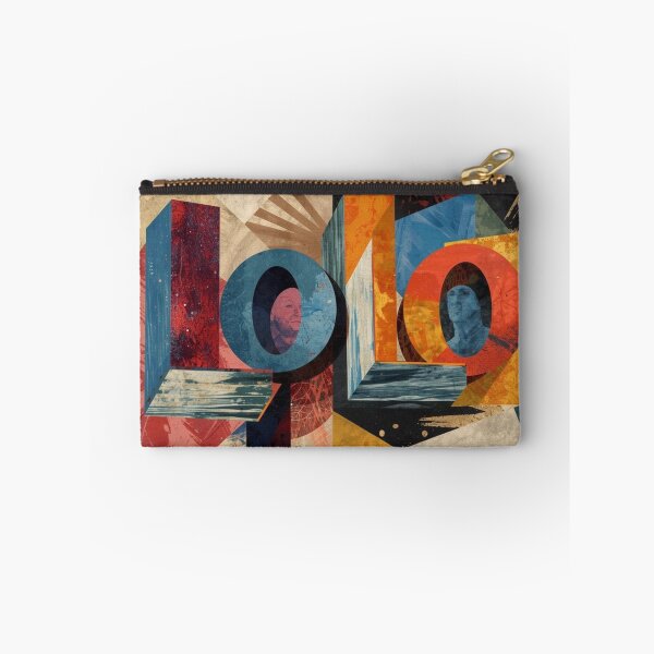 Item preview, Colorful retro typographic collage with laughing faces designed and sold by Rue Market.
