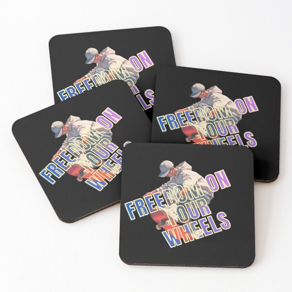 Item preview, ​Freedom On Four Wheels - Cool Skater Boy Art designed and sold by thazinart.