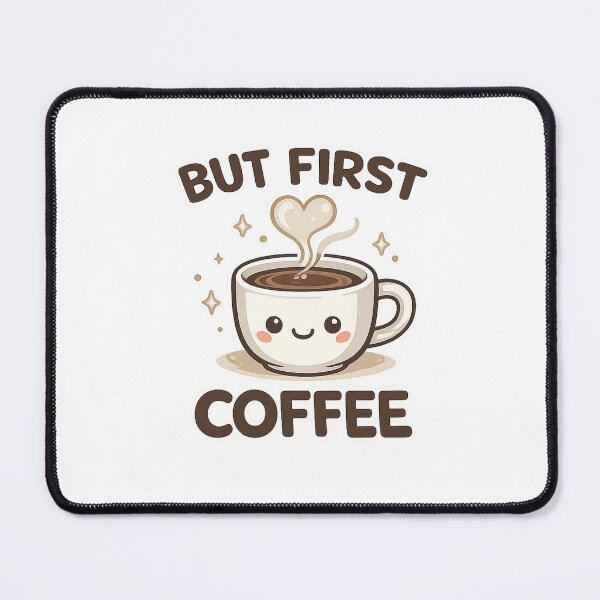 Item preview, But First Coffee Cute Minimal Coffee Lover Aesthetic Design designed and sold by Cute-Corne.