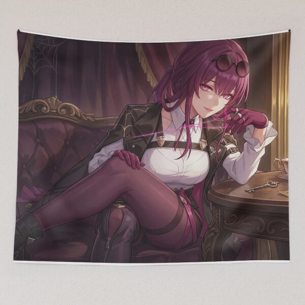 Item preview, Kafka // Honkai: Star Rail Illustration - Elegant Dark Anime Aesthetic Purple Gothic Art designed and sold by Astraphyllia.