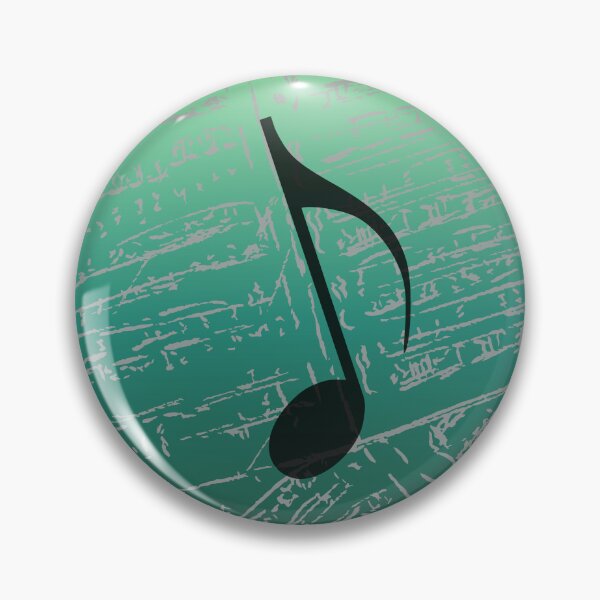 Item preview, Take Note Of The Music Green Gray Black designed and sold by BrightrDayMusicArt.