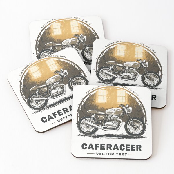 Item preview, Vintage Cafe Racer Motorcycle - Classic Custom Bike Garage Art designed and sold by Pochininki.