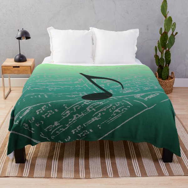Item preview, Take Note Of The Music Green Gray Black designed and sold by BrightrDayMusicArt.