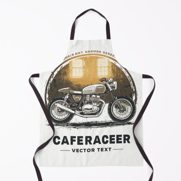Item preview, Vintage Cafe Racer Motorcycle - Classic Custom Bike Garage Art designed and sold by Pochininki.