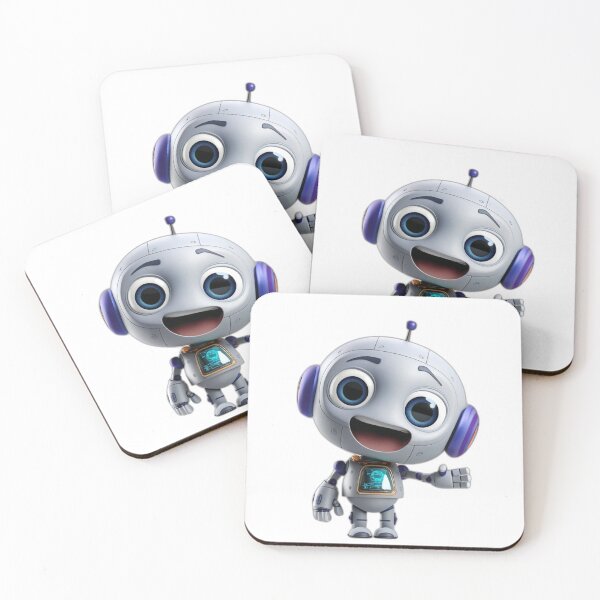 Item preview, Geary Bot™ Laughing with Joy — Happy Cute Robot designed and sold by Gearybot.