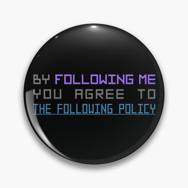 Item preview, The Following Policy designed and sold by weirdshop-451.