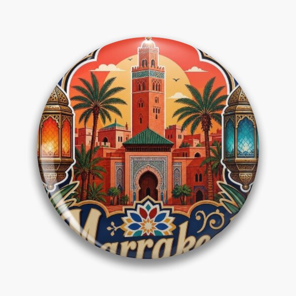 Item preview, Marrakech Morocco Colorful Zellige Decorative Travel Sticker designed and sold by Modefissi.