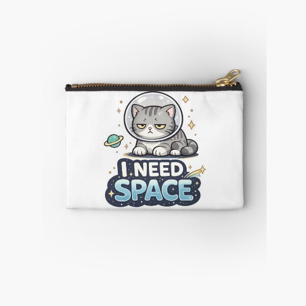 Item preview, I Need Space Funny Cat Astronaut Cute Kawaii Cat Introvert Design designed and sold by Cute-Corne.