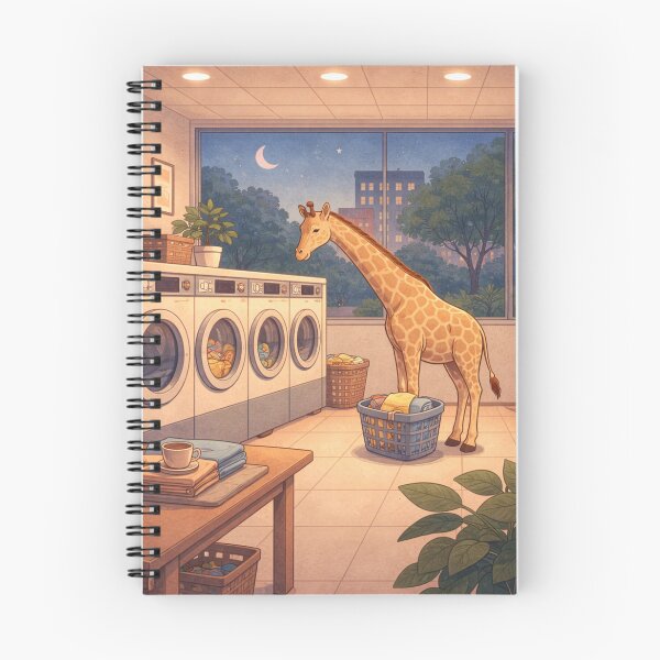 Item preview, Surreal Giraffe Laundry Night Cozy Aesthetic designed and sold by Creative_Canvas.