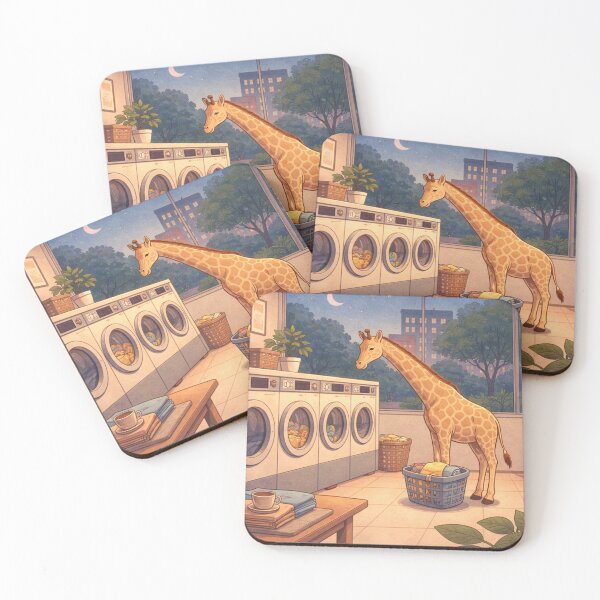 Item preview, Surreal Giraffe Laundry Night Cozy Aesthetic designed and sold by Creative_Canvas.