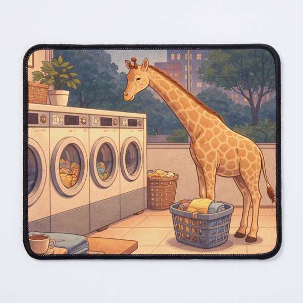 Item preview, Surreal Giraffe Laundry Night Cozy Aesthetic designed and sold by Creative_Canvas.