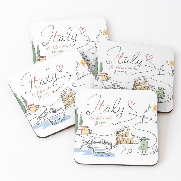 Item preview, Italy – La Dolce Vita Illustration designed and sold by Newthingzy.