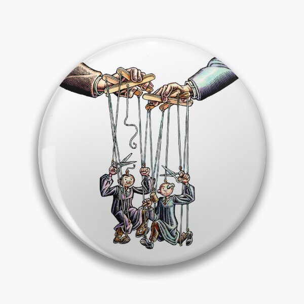 Item preview, judges as puppets, cutting the strings that control them designed and sold by LisaHaney.