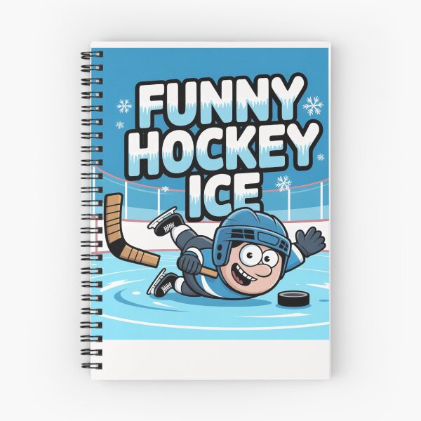 Item preview, Slapstick Ice Hockey Cartoon – Funny Rink Crash Design designed and sold by KSz2026.