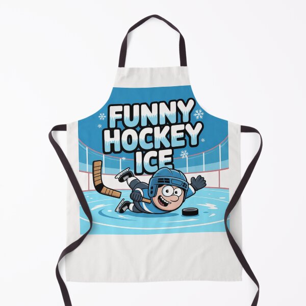 Item preview, Slapstick Ice Hockey Cartoon – Funny Rink Crash Design designed and sold by KSz2026.