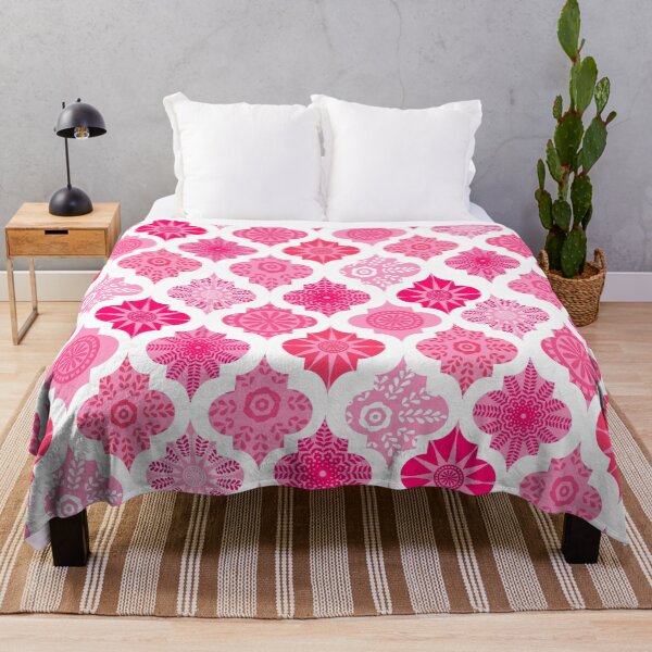 Item preview, pink Moroccan repeat pattern design designed and sold by findlost.