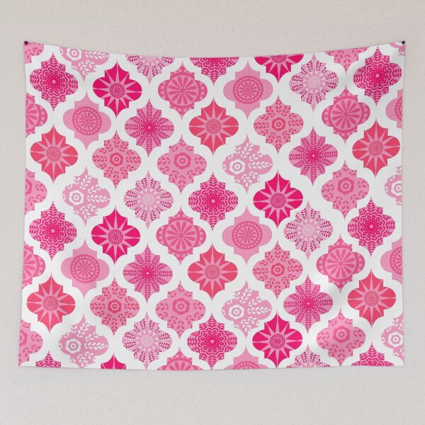 Item preview, pink Moroccan repeat pattern design designed and sold by findlost.