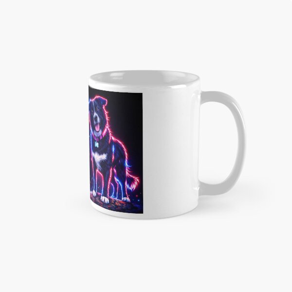 Item preview, Dogs Make Everything Brighter – Neon Border Collie Art designed and sold by NEONPETPORTRAIT.