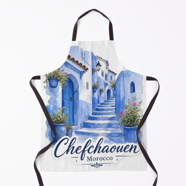 Item preview, Chefchaouen Morocco Blue City Hand Drawn Travel Sticker designed and sold by Modefissi.