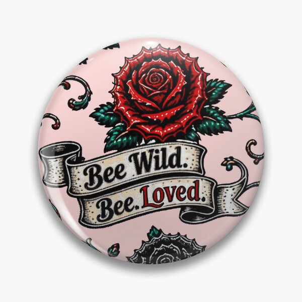 Item preview, Bee Wild. Be Loved. II | Romantic Busy Bee Gift | Mystic Patterns for Daily Heroes designed and sold by CraazyCrazyArt.